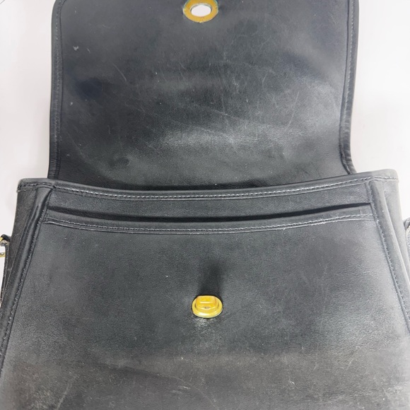 Vintage Coach Court Bag Black Leather Satchel Handbag 7205 No crossbody strap - Picture 12 of 15